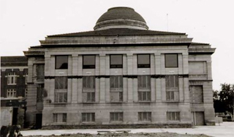 Library exterior, north 1993 renovation
